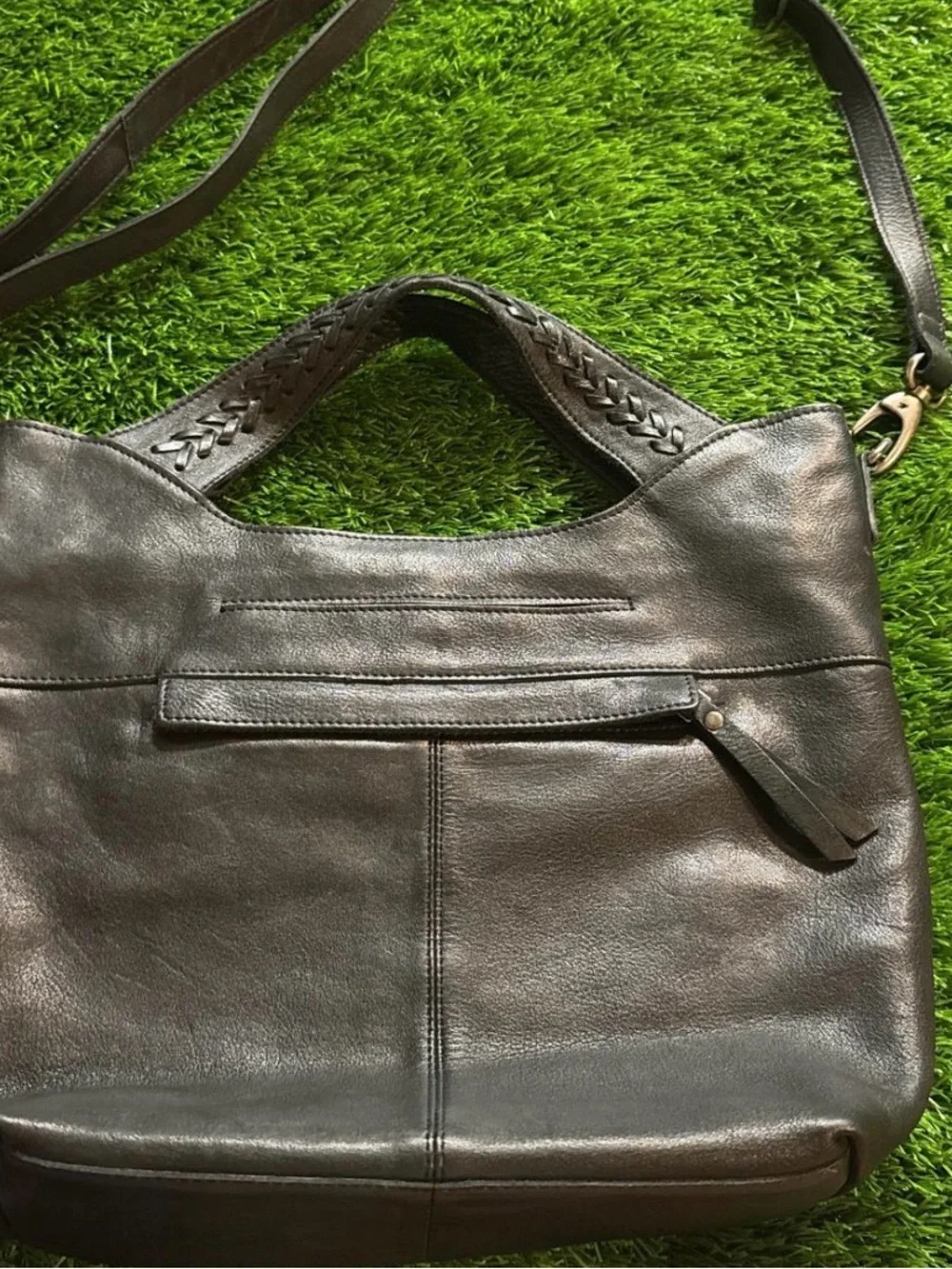 Black Leather LATICO Mason Shoulder Bag